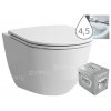 Laufen Pro klozet závěsný 49 cm kapotovaný/RIMLESS/COMPACT bílý, WC PACK se sedátkem SLIM Slowclose