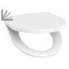 Sedátko Lyra Plus/Tigo duroplastové se zpomalovacím mechanismem, kovové úchyty, bílé
