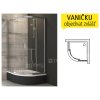 BLCP4 Sabina sprchový kout BLCP4-80 R500 (775-795mm) profil:bílá, výplň:transparent