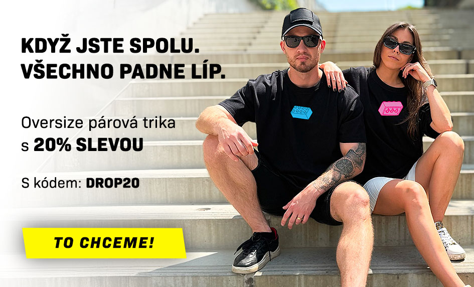 Oversize párovky –20 % s kódem DROP20