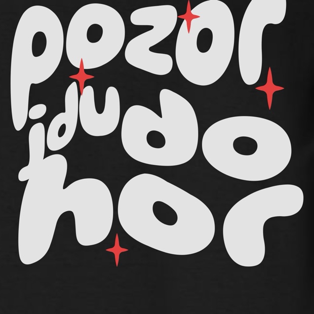 Detail potisku na tričku Trikito