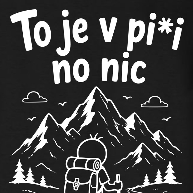 Detail potisku na tričku Trikito