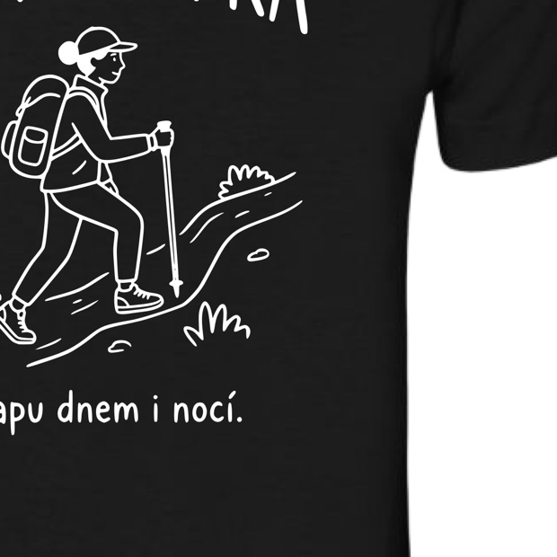 Detail potisku na tričku Trikito