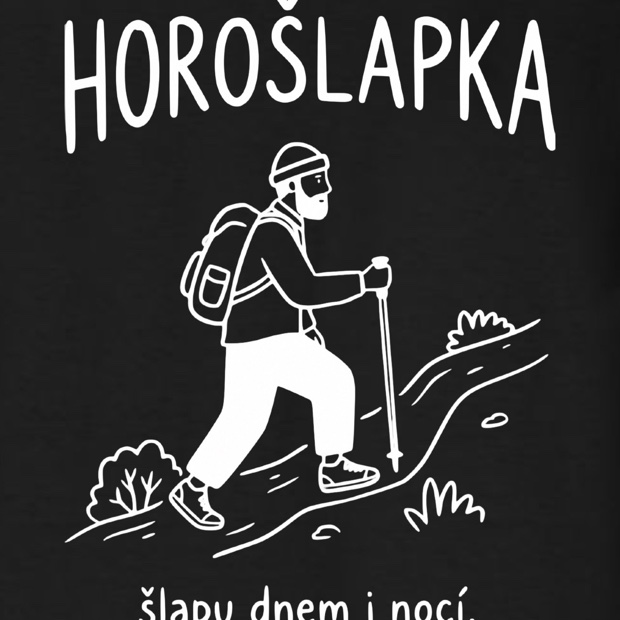 Detail potisku na tričku Trikito