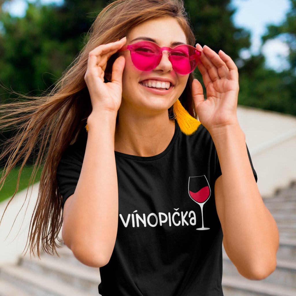 t shirt mockup of a woman wearing pink sunglasses m4165 r el2
