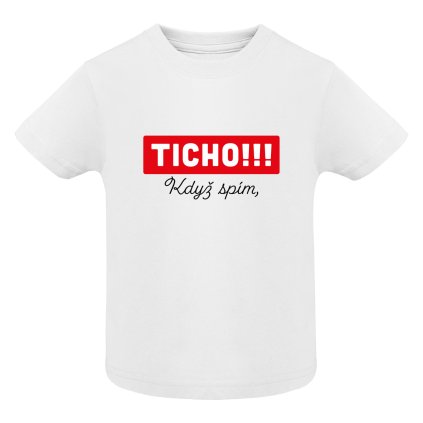 Dětské tričko - Ticho, když spím