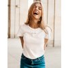 basic tee mockup featuring a young woman laughing m1378 r el2