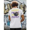 back view t shirt mockup of a man in front of a wall with graffiti m520 2