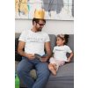 t shirt mockup featuring a dad reading a story to his daughter on father s day 33073