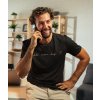 t shirt mockup of a man making a call in his office m1823 r el2