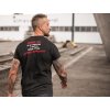 back shot mockup of a middle aged man wearing a sublimated tee at a construction site a9370b