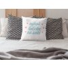 mockup of a square pillow on a bed with pillows a15172