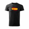 Panské tričko Vlajka Španělska (Barva Černá, Velikost XXL)