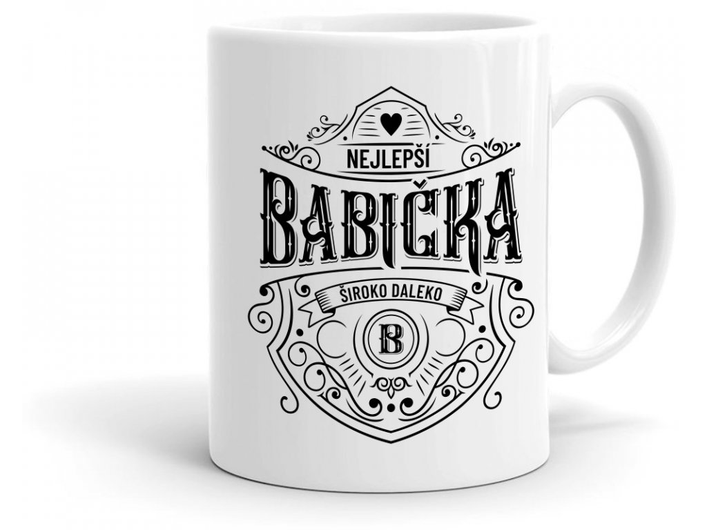 Hrneček nejlepší babička široko daleko vintage