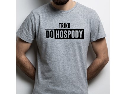 Pánské tričko do hospody šedé pro pivaře jako dárek pro přítele