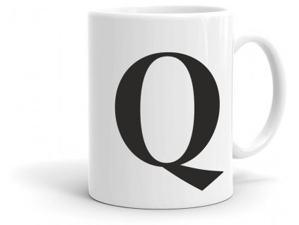 Keramický hrneček s písmenem Q