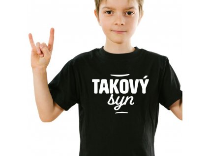 1 samotné tričko takový SYN černé