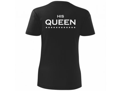 Queen 01 černé BÍLÝ potisk
