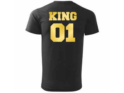 King 02 černé zlatý potisk