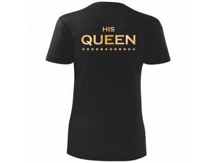 Queen 01 černé ZLATÝ potisk