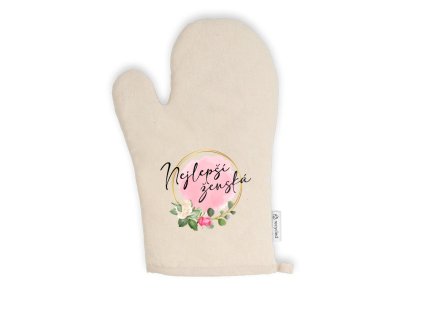 Kuchyňská Chňapka - Nejlepší ŽENSKÁ na světě FLORAL