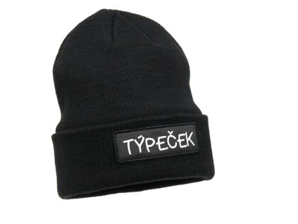 Dětská chlapecká zimní čepice kulich TÝPEČEK ČERNÝ
