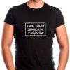 Pánské černé vtipné tohle tričko jsem dostal k Vánocům