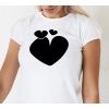 Popisovatelné tričko dámské SRDCE bez FIXU