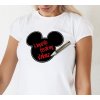 Popisovatelné tričko dámské MINNIE + červený FIX