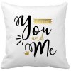 Polštářek na valentýna pro zamilované páry You and Me forever CRAZY zlatá