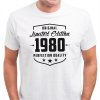 Pánské tričko k narozeninám Original limited edition quality ROČNÍK 1960 1970 1980 1990 bílé GM