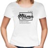 Dámské tričko pro maminku s potiskem Jsem Máma, jaká je tvoje superschopnost bílé 01