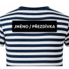 Dotisk JMÉNO na ZÁDA pro trička SAILOR bílý text