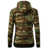 Dámská MIKINA Maskáčová camo zip HNĚDÁ 3