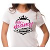 Dámské narozeninové tričko pro maminky Nej Mámy se rodí v LEDNU bílé