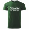 Pánské tričko pro Farmáře a Zemědělce Eat Sleep Farm s trakotrem lahvově zelené 2