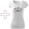 Tričko pro sestry kamarádky bff s potiskem sestry navždy bílé