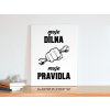 Dekorační obraz na plátně pro chlapa i tátu moje DÍLNA moje Pravidla