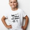 Dětské tričko JDU S TÁTOU NA JEDNO pro kluka i holku bílé