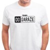 Pánské Triko do GARÁŽE bílé s černým potiskem