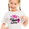 Dětské tričko pro holčičku můj tatínek umí jenom holčičky bílé
