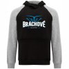 Dětská dvoubarevná mikina s kapucí Bráchové navždy černo šedá