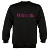 Dětská classic mikina PRINCEZNA černá růžový potisk 2
