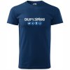 Pánské vtipné tričko Chlap v zápřahu půlnoční modrá