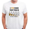 Pánské vtipné tričko S pitím nemám problém bílé