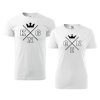 Trička pro páry King a Queen Minimalism Bílé 2