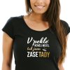 Dámské tričko s potiskem V pekle neměli místo, tak jsem zase tady černé BÍLO ZLATÝ potisk