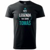 Pánské tričko Když LEGENDA tak jedině volba jména jiří,jan,petr,josef,pavel,martin,tomáš,jaroslav,miroslav,zdeněk,václav,michal, františek,jakub,milan,karel,lukáš,david,vladimíř,ondřej ČERNÉ 3