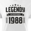 Dámské tričko k narozeninám zrození legendy ročník bílé 3