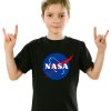 Dětské tričko s logem NASA original modrý kruh černé